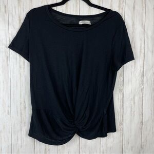 Abercrombie and Fitch black knotted tee